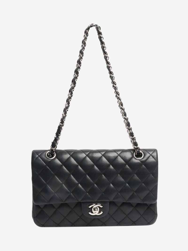 Black 2010 medium lambskin Classic Double Flap bag Shoulder bags Chanel 
