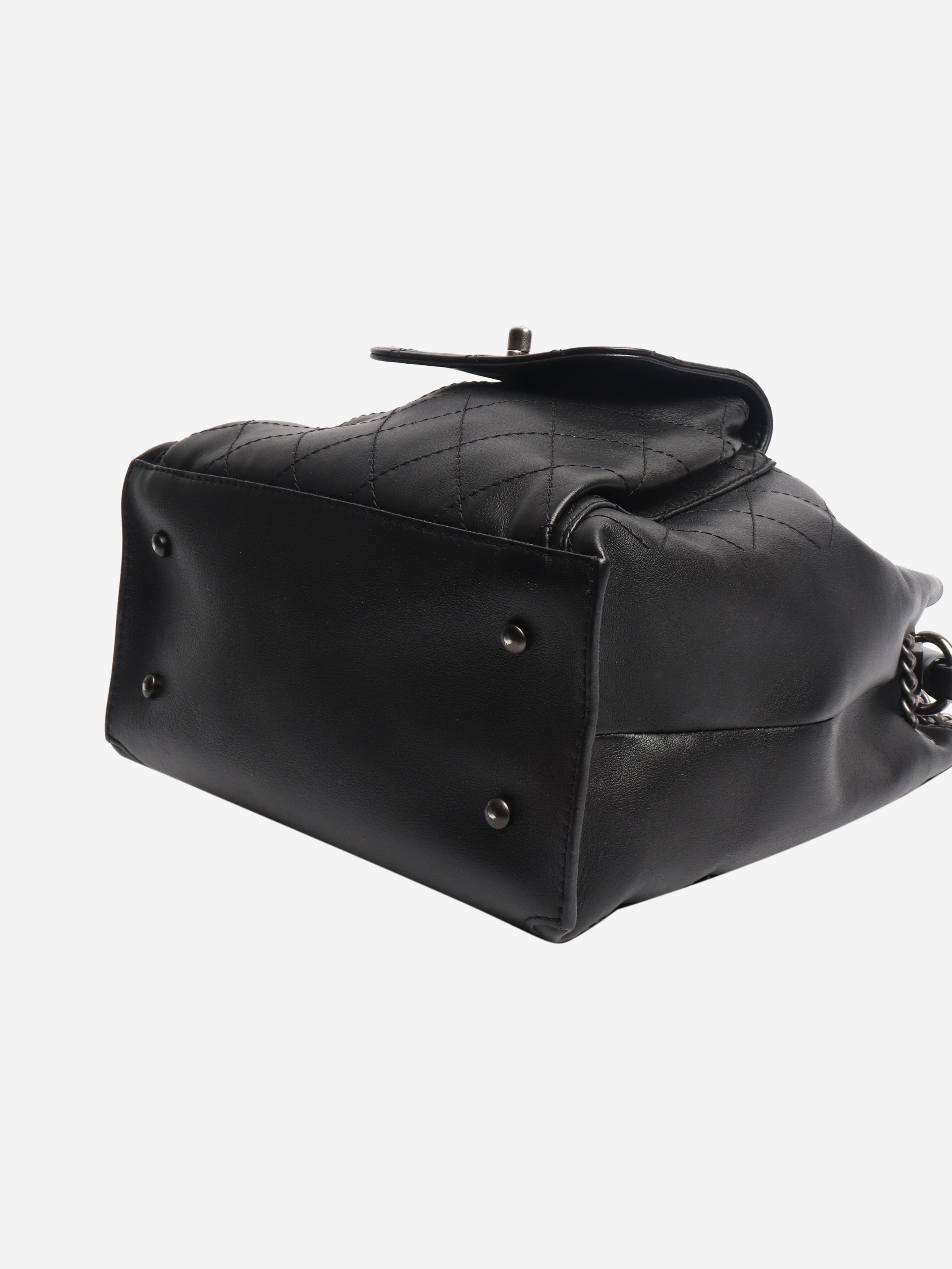 Black 2016 diamond stitching backpack Backpacks Chanel 