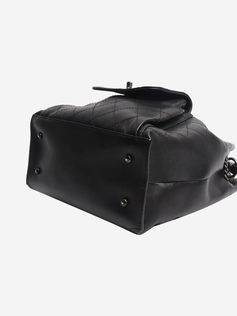 Black 2016 diamond stitching backpack Backpacks Chanel 