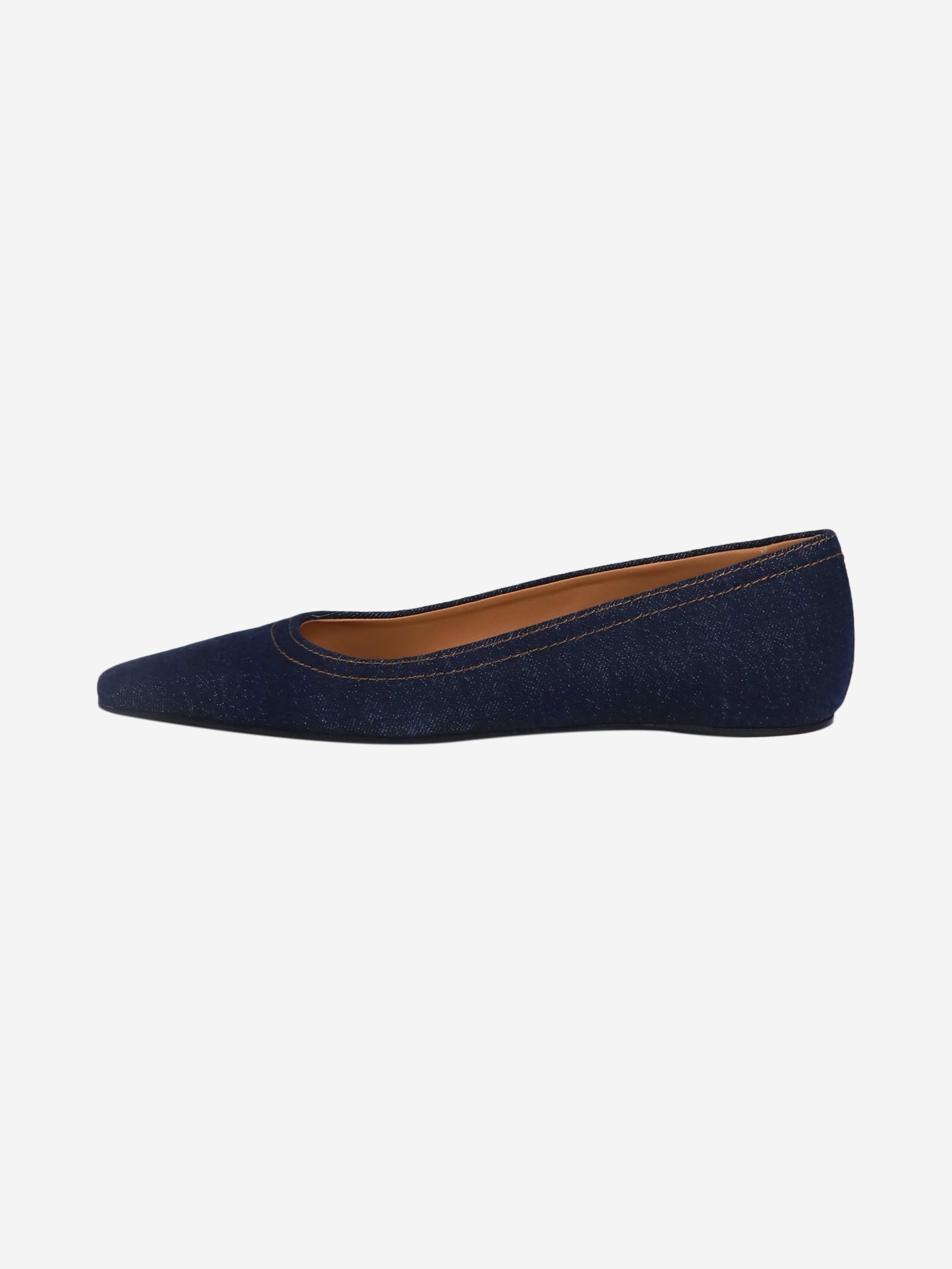 Toteme pre-owned blue denim ballet flats - size EU 39 | Sign of the Times