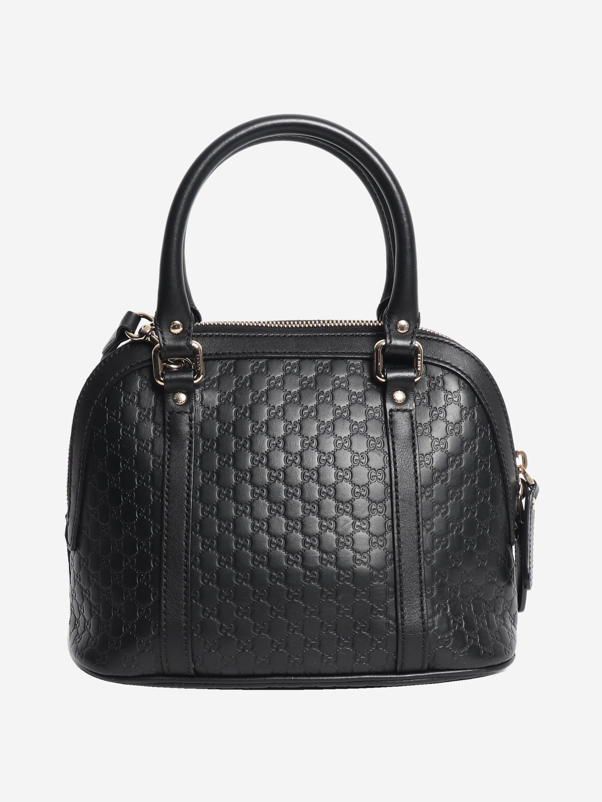 Black Micro Guccissima Dome bag