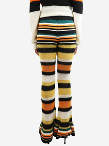 Loewe Multicolour striped mohair-blend trousers - size L