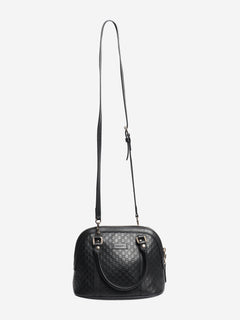 Black Micro Guccissima Dome bag