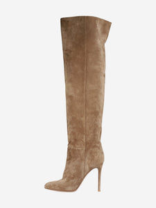 Gianvito Rossi Brown suede knee-high boots - size EU 38.5