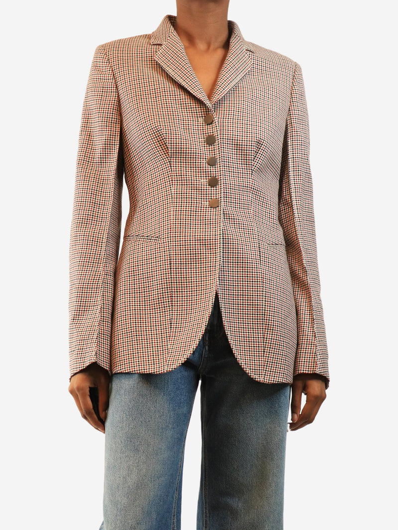 Multicolour Houndstooth blazer - size UK 8 Coats & Jackets Stella McCartney 