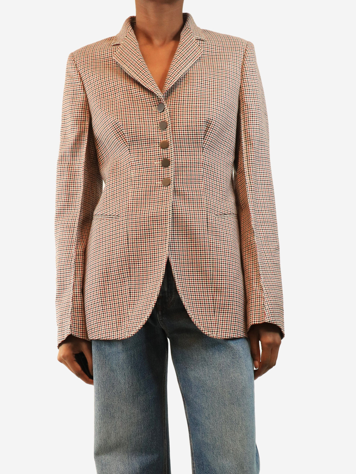 Multicolour Houndstooth blazer - size UK 8 Coats & Jackets Stella McCartney 