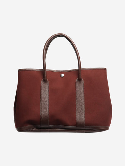 Oxblood 2005 Garden Party PM bag Tote Bags Hermes 