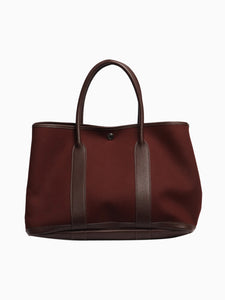 Hermes Oxblood 2005 Garden Party PM bag