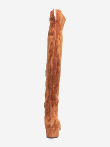 Gianvito Rossi Brown suede over the knee boots - size EU 39.5 (UK 6.5)