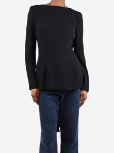 Marni Black tie-back top - size UK 6