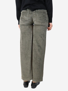 Olive wide-leg corduroy trousers - size S Trousers Brunello Cucinelli 