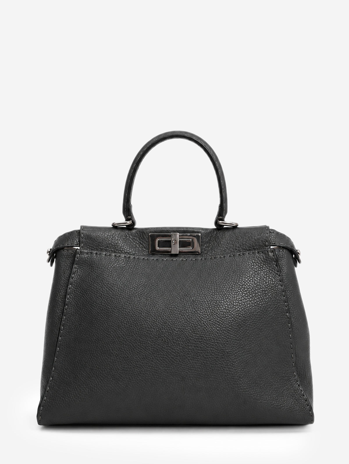 Grey Selleria leather Peekaboo 2way bag Cross-body Bags Fendi 