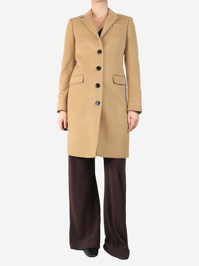 Camel wool-blend coat - size UK 8 Coats & Jackets Burberry 