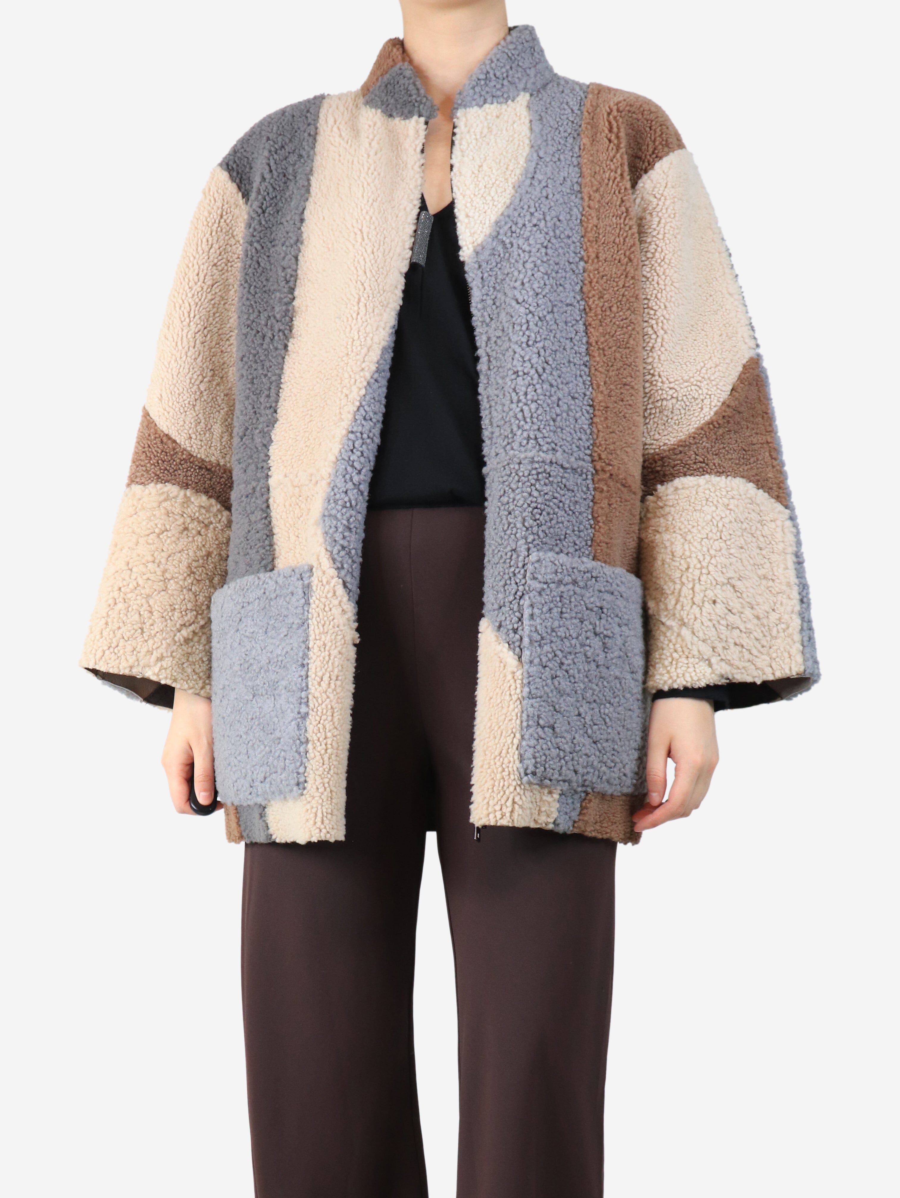 Brown reversible sherpa coat - size S Coats & Jackets Zadig & Voltaire Deluxe 