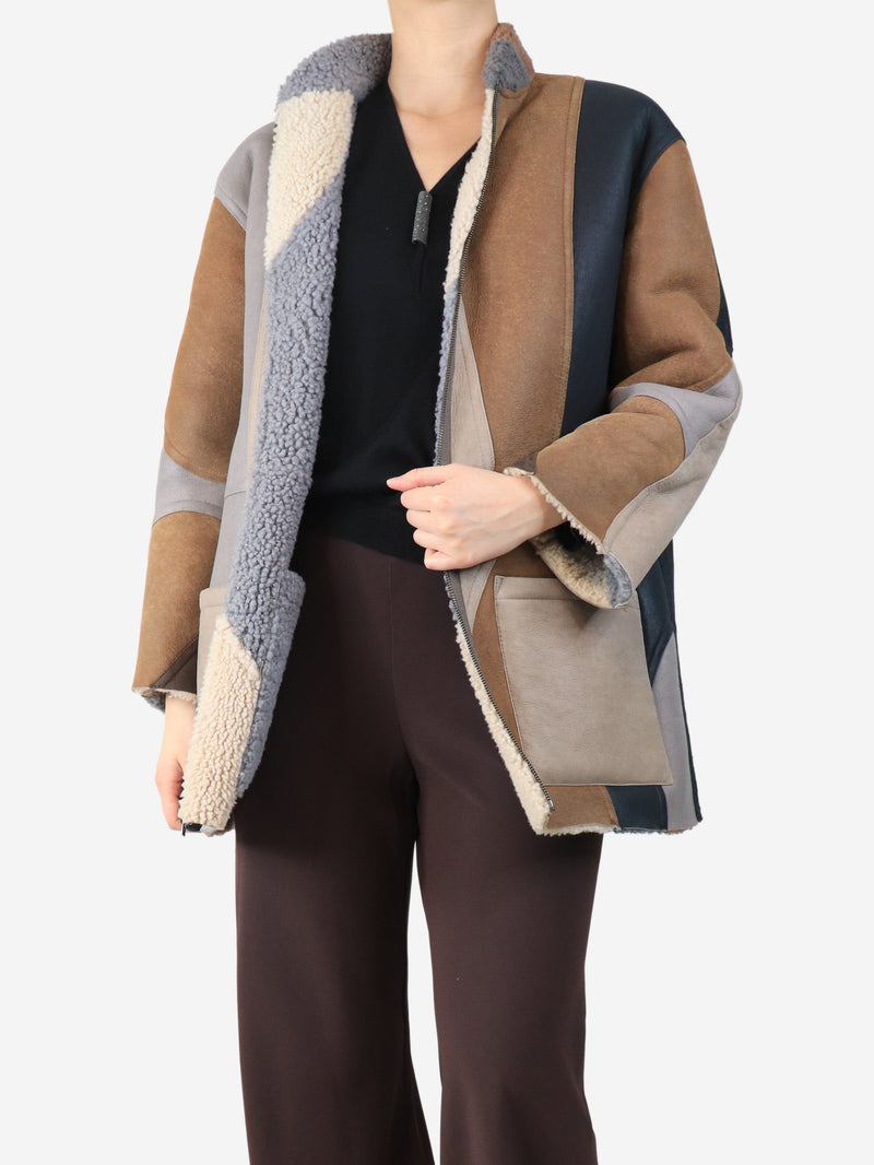 Brown reversible sherpa coat - size S Coats & Jackets Zadig & Voltaire Deluxe 