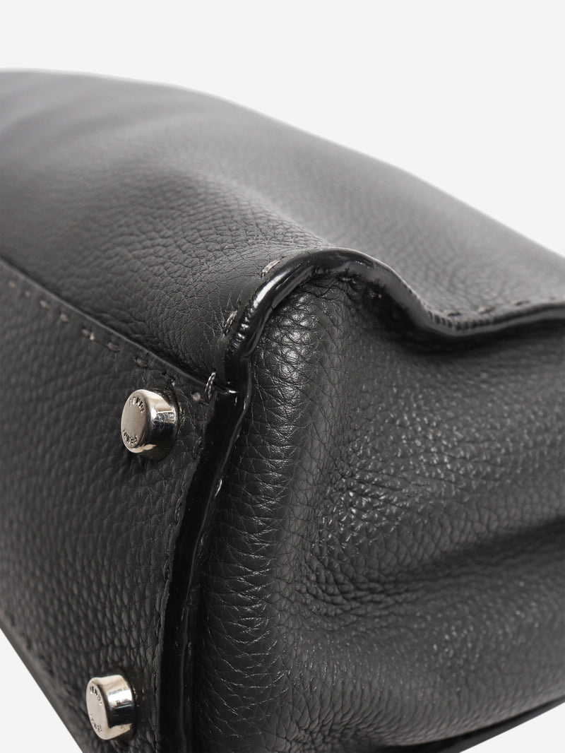 Grey Selleria leather Peekaboo 2way bag Cross-body Bags Fendi 