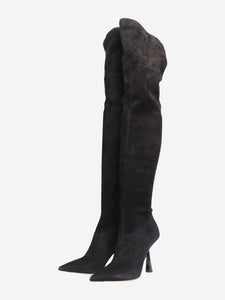 Jimmy Choo Black suede over-the-knee boots - size EU 40 (UK 7)