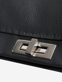 Grey Selleria leather Peekaboo 2way bag Cross-body Bags Fendi 
