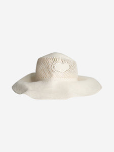 Bamford Cream straw sunhat