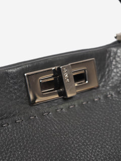 Grey Selleria leather Peekaboo 2way bag Cross-body Bags Fendi 