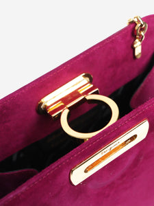 Salvatore Ferragamo Purple suede cross-body bag