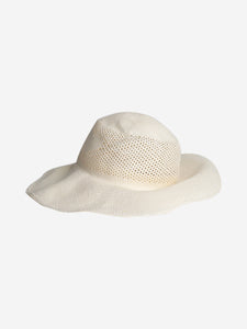 Bamford Cream straw sunhat