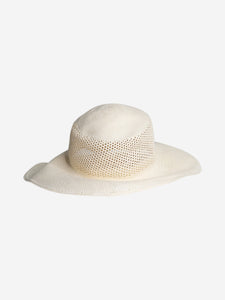 Bamford Cream straw sunhat