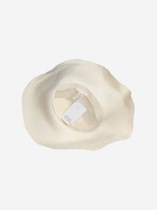 Bamford Cream straw sunhat