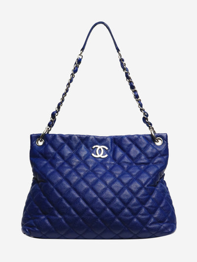 Blue 2012 Coco Mark caviar quilted shoulder bag Shoulder bags Chanel 