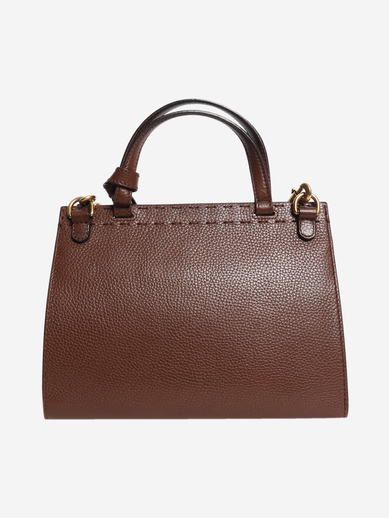 Brown GG Marmont mini 2way bag