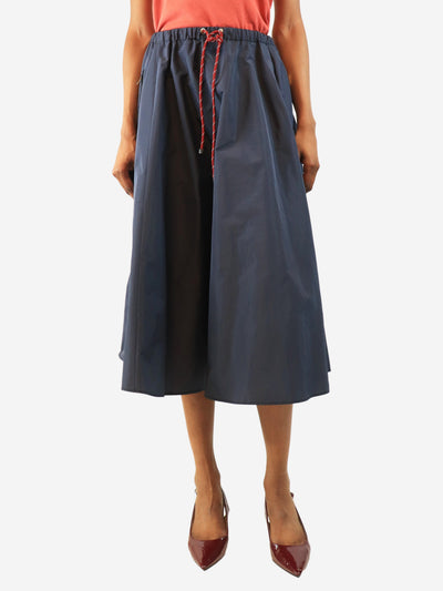 Navy technical fabric skirt - size UK 6 Coats & Jackets Miu Miu 