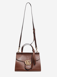 Brown GG Marmont mini 2way bag