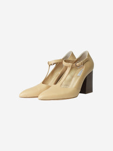 Gabriela Hearst Neutral T-bar court heels - size EU 40 (UK 7)