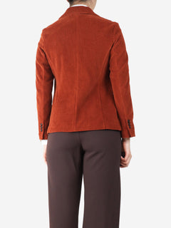 Orange corduroy blazer - size UK 10 Coats & Jackets Circolo 