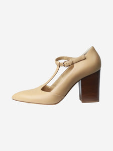 Gabriela Hearst Neutral T-bar court heels - size EU 40 (UK 7)