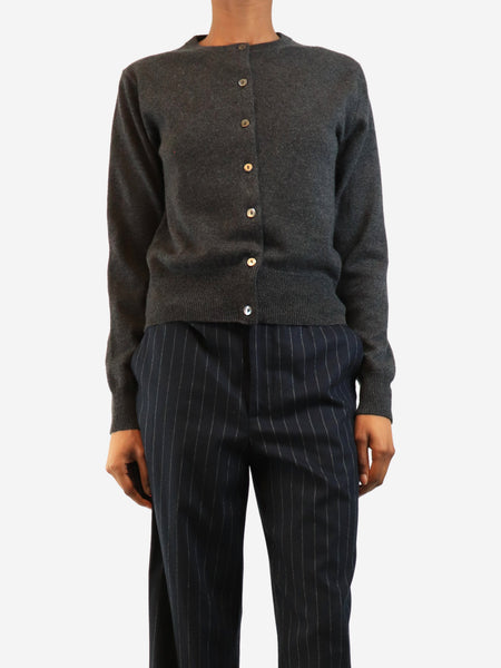 Charcoal grey cropped cardigan - size XS product image