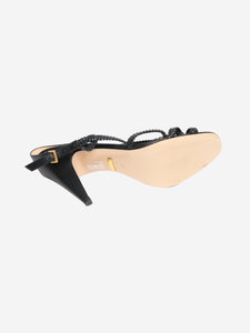 Gucci Black braided diamante GG heels - size EU 37 (UK 4)