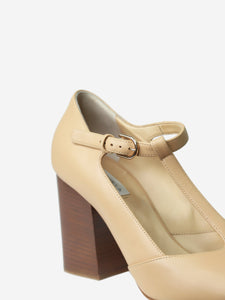 Gabriela Hearst Neutral T-bar court heels - size EU 40 (UK 7)