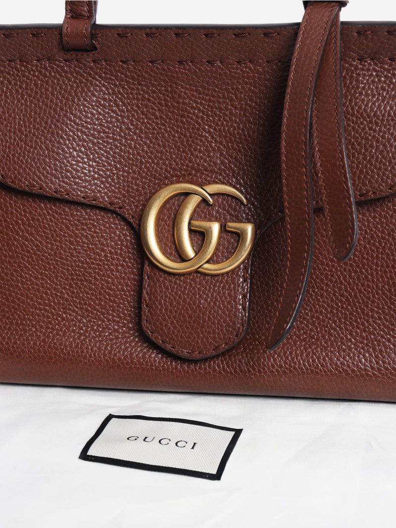 Brown GG Marmont mini 2way bag