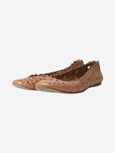 Alaia Brown ballet flat pumps - size EU 40 (UK 7)