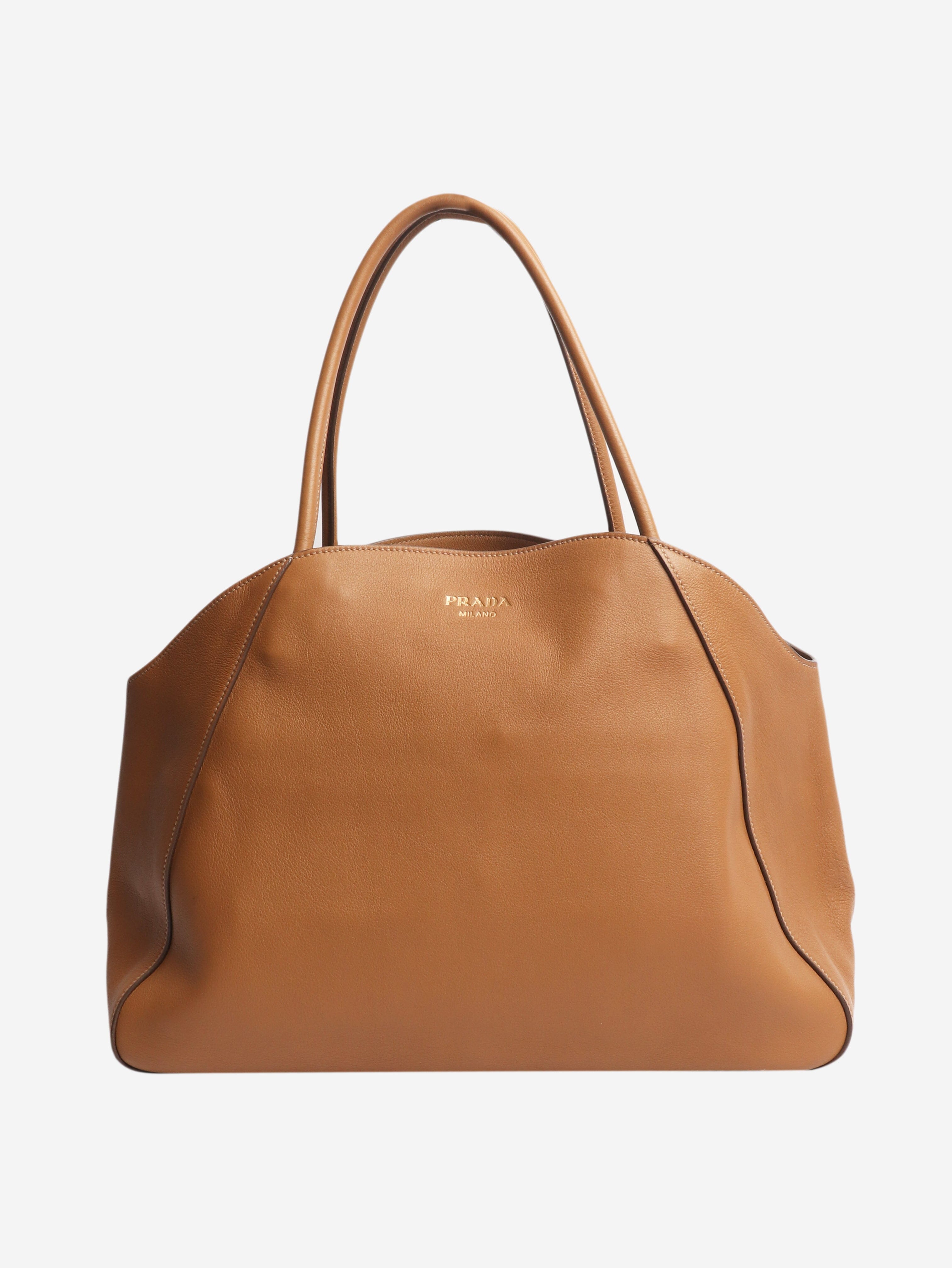 Brown leather shoulder bag Shoulder bags Prada 