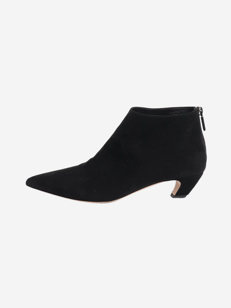 Black suede ankle boots - size EU 38.5 product image