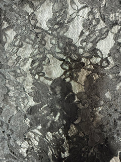 Black floral lace mock-neck bodysuit - size S Tops Valentino 