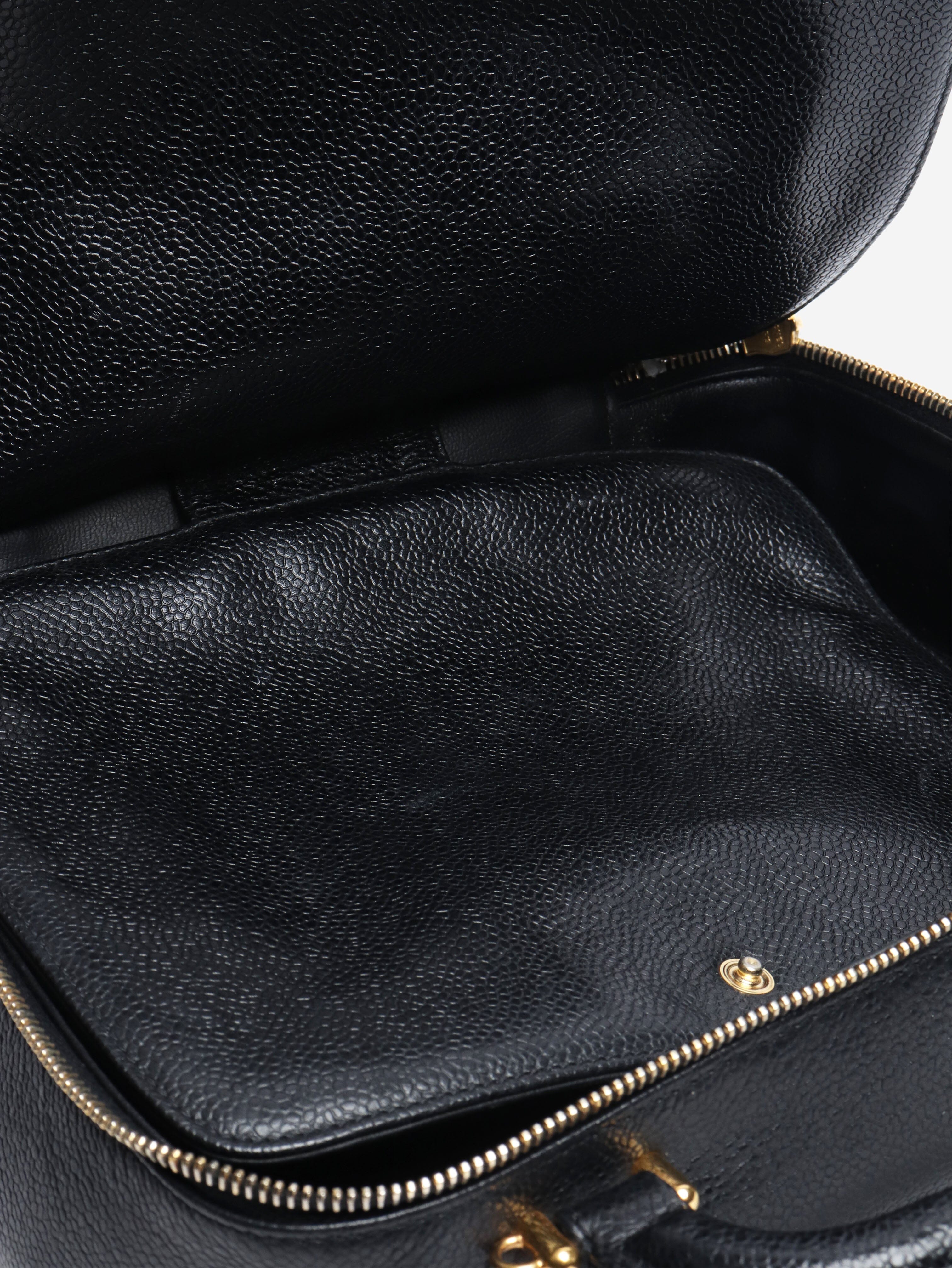Black vintage 1996 caviar Vanity bag Luggage & Travel Bags Chanel 