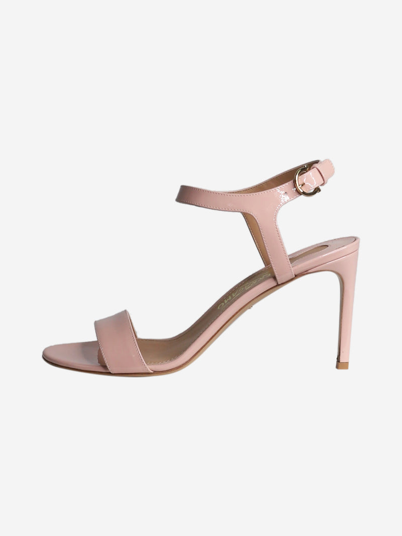 Sign of the Times Pink Patent Heeled Sandals - EU 39