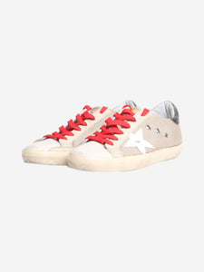 Golden Goose Taupe Super-star trainers - size EU 37