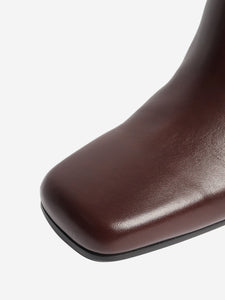 Longchamp La Cavalière oxblood knee high leather boots high leather boots - size EU 39