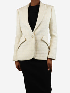 L'Agence White boucle blazer - size S