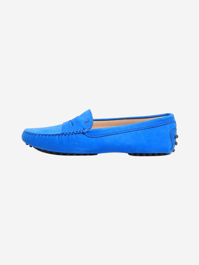 Blue suede loafers - size EU 37 Flat Shoes Tods 