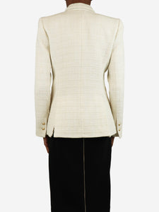 L'Agence White boucle blazer - size S